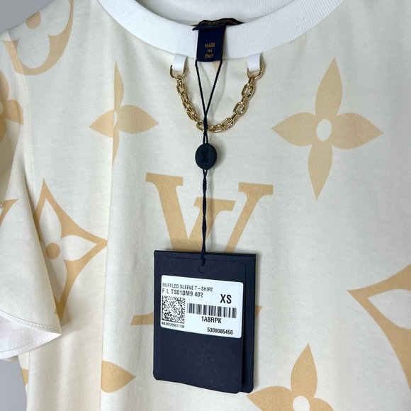 Louis Vuitton Ruffled sleeve T-shirt by the pool collection XS - Picture 4 of 9